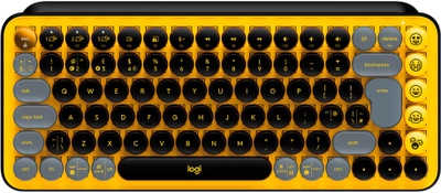 Клавіатура бездротова Logitech POP Keys Wireless Mechanical Keyboard Blast Yellow (920-010716)