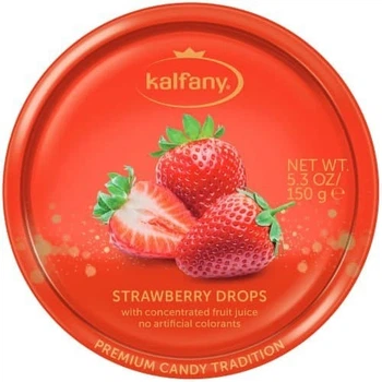 Леденцы Kalfany Erdbeer Candies клубника 150г
