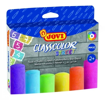 Набор мелков цветных Jovi Classcolor Street 6 цветов, d20мм (1030)