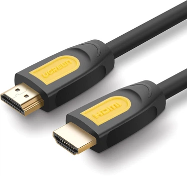 Кабель Ugreen HD101 HDMI Round Cable 1 м Yellow/Black (10115)