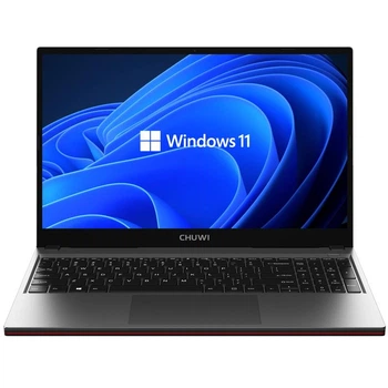 Ноутбук Chuwi GemiBook X (CWI510/CW-102596); 15.6" FullHD (1920x1080) IPS матовый / Intel Celeron N5100 (1.1 - 2.8 ГГц) / RAM 8 ГБ / SSD 256 ГБ / Intel UHD Graphics 600 / нет ОП / LAN / Wi-Fi / BT / веб-камера / кардридер / Windows 11 Home / 1.36 кг / cер