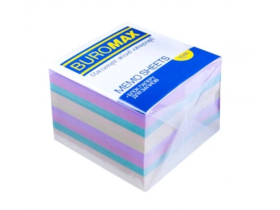 Бумага для заметок Buromax ″Декор″ 90x90 мм 1100 листов 4 цвета (BM.2289) buromax (2685187)