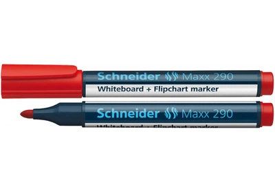Маркер для досок и флипчартов SCHNEIDER MAXX 290 2-3 мм, красный цвет S129002 SCHNEIDER (72039315)
