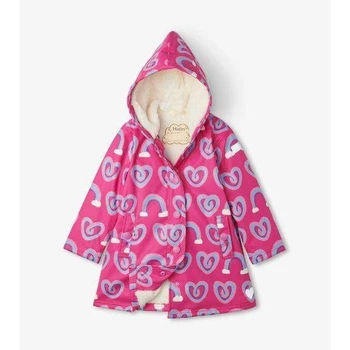 Дощовик Hatley утеплений Twisty Rainbow 104см малиновий 4A (F21TRK817)