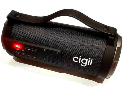Колонка портативная беспроводная аккумуляторная Bluetooth акустика FM MP3 AUX USB Cigii K2201Black