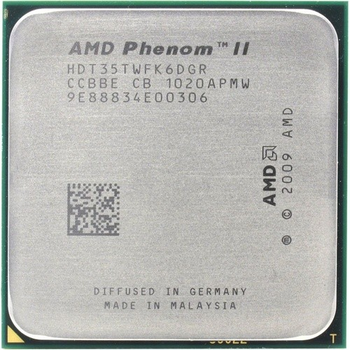 Процесор AMD Phenom II X6 1035T 2.60GHz/6MB/2000MHz (HDT35TWFK6DGR) sAM3, tray