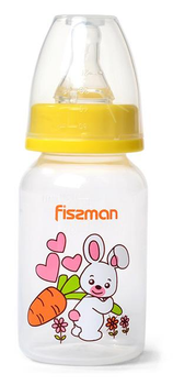 Пляшка дитяча для годування Fissman Babies Зайчик 120мл (FN-6871)