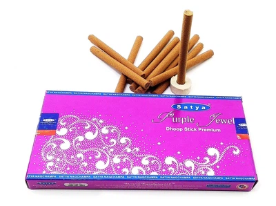 Безосновное благовоние Purple Jewel dhoop sticks, Satya, Индия (20 шт) 32429
