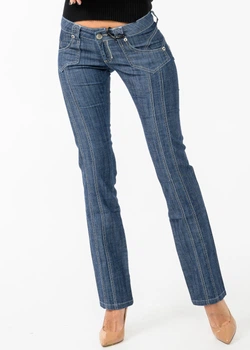 Женские джинсы Omat jeans 9459-624&nbsp;W 28 Синие