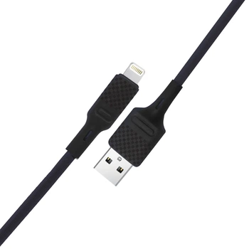 Кабель USB EVOC Fancy Lightning 2A/1m Black