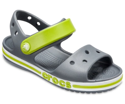 Сандалии Crocs Kids Bayaband Sandal c8 25 15см Серый салатовый