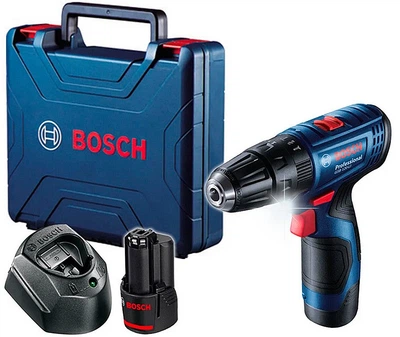 Ударная дрель-шуруповерт Bosch Professional GSB 120-Li + 2 акб GBA 12V 2.0Ah + чемодан (06019G8100)