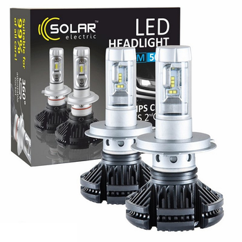 LED Kit H7 H4 + Lumiled - 6000lm - Moto - 12v / 24v - France-Xenon