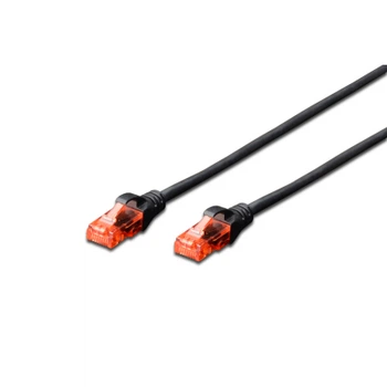 Патч-корд Digitus CAT 6 UTP, 0.25м, AWG 26/7, Cu, LSZH, чорний (DK-1617-0025/BL)
