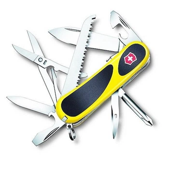 Мультитул Victorinox Delemont, "EvoGrip S18", 85 мм, желтый/черный (2.4913.SC8B1)