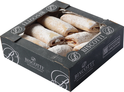 Печенье сдобное песочное Biscotti Кифлики 450 г (4820180812912)