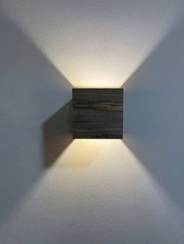 Оригінальний дерев'яний світильник ручної роботи у стилі LOFT 10*10*10 см