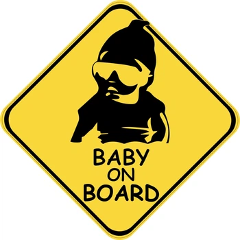 Знак "BABY ON BOARD" (Модний) на авто МАГНІТНИЙ зйомний