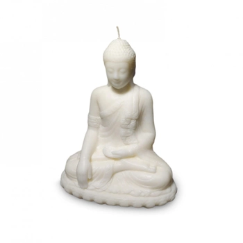 Свеча FlyingFire Будда Шакьямуни 11,5 см кремовый