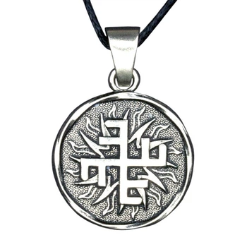 Кулон Silvering Славянский оберег Небесный крест Металл Посеребрение 1,9х1,9х0,22 см (13152)