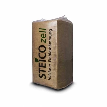 Древесно-волокнистый, бесшовный насыпной/задувной утеплитель STEICO Zell 15 кг