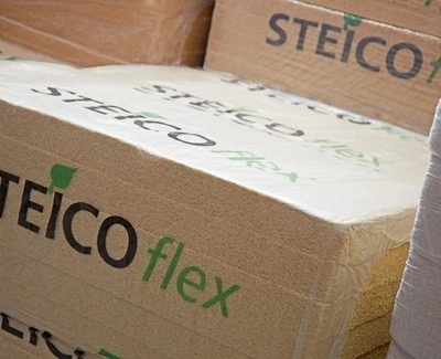 Эластичные теплоизоляционные маты из древесного волокна для утепления и звукоизоляции помещений STEICO flex 100х1220х575 мм