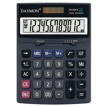 Калькулятор бухгалтерский Daymon 173х126х26 мм 12 разрядный (DM-2505B)