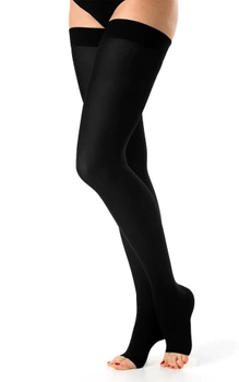 Компрессионные чулки с открытым носком Varstop 2 класс компрессии черного цвета M