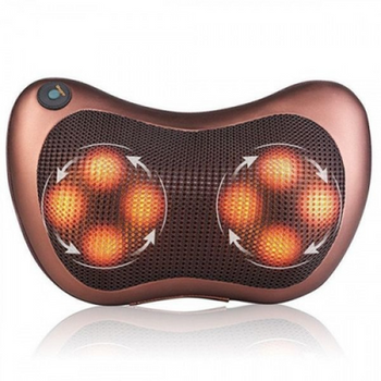 Массажная подушка Car and Home Massage Pillow 8 роликов массажер для головы и шеи в машину массаж против болей