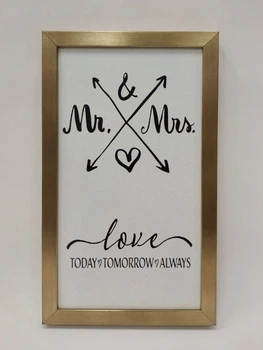 Постер Mr&Mrs в пластиковой раме 22х37см FRAMES.POSTERS.DECOR