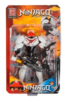 Фигурка Ниндзяго Мастер Сенсей Ву с оружием Ninjago Master Sense Wu