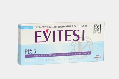 Тест-смужка для визначення вагітності EVITEST PLUS №2