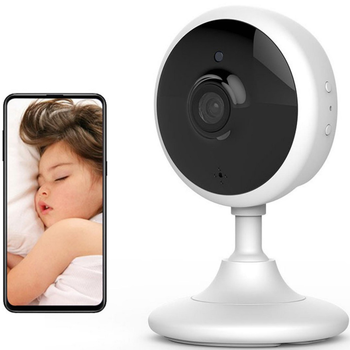 Видеоняня / радионяня Wi-Fi SMARTEYE 1920x1080 HD с ночным видением двусторонней аудио связью и датчиком движения 702J white
