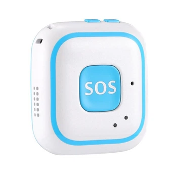 Персональный портативный GPS трекер для детей Badoo Security V28 с кнопкой SOS , голубой (100367)