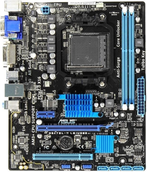 Материнская плата Socket AM3+ ASUS M5A78L-M LE/USB3 125W FX READY ( sAM3+, DDR3, AMD 760G, PCI-Ex16 ) Б/У