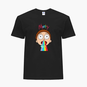 Футболка мужская Рик и Морти Рик Санчез и Морти Смит (Rick and Morty Rick Sanchez and Morty Smith) (9223-2946-2) M Черная