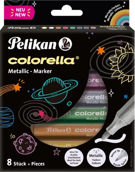 Маркеры металлизированные Pelikan Colorella Metallic 8 цветов (818070)