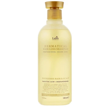 Безсульфатный украпляющий шампунь от выпадения волос Lador Dermatical Hair Loss Shampoo 530 мл (8809353531924)