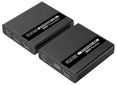 Удлинитель Lenkeng LKV223KVM, HDMI и USB, FullHD, CAT5e/6 до 40/70 метров, проходной HDMI, аудио выход