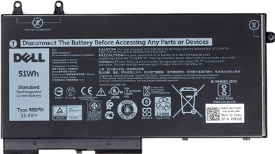 Аккумулятор для ноутбуков Dell Latitude 5400 E5400 Series (R8D7N) 11.4V 4255mAh (original) (NB441617)