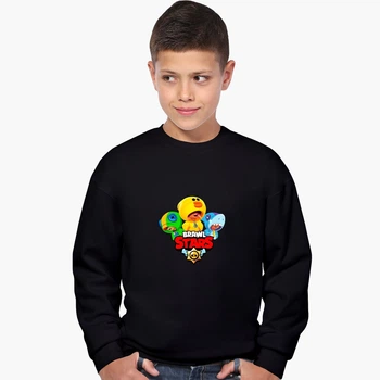 Свитшот для мальчиков Бравл Старс (Brawl Stars) (9509-1701) 134-140 см Черный
