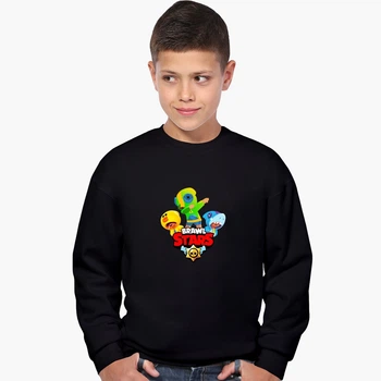 Свитшот для мальчиков Бравл Старс (Brawl Stars) (9509-1703) 158-164 см Черный