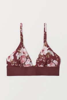 Купальный лиф H&M 34 бордовый 14127582660