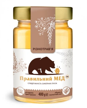 Різнотрав'я червня (квітковий) ТМ Правильний мед с/б 400г