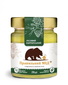 Падевий мед ТМ Правильний мед с/б 250г