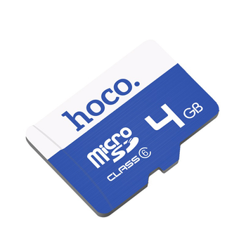 Карта памяти Hoco microSD 4Gb (15Mb/sec) (Class 6)