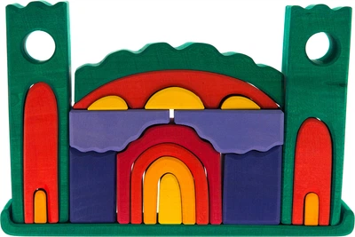 Конструктор Nic деревянный Все в замке Зеленый (Nic523269)
