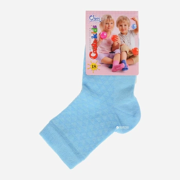 Дитячі шкарпетки бавовняні Conte Kids Class-13C-9CП-149 18 Блакитні (4810226039823)