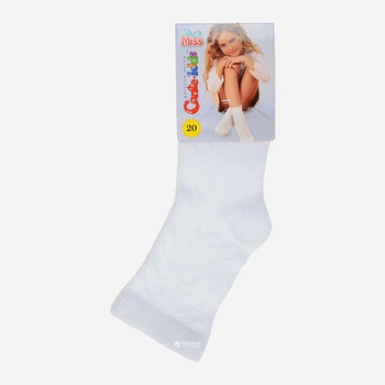 Детские носки хлопковые для девочек Conte Kids Miss 7С-76СП 116 22 р Белые (4810226033296)