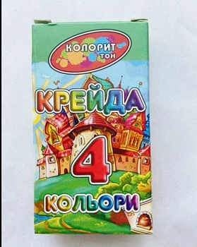 Набор мела 4 шт цветной 5436